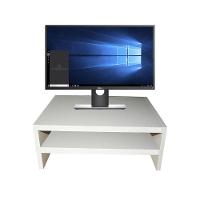 Suporte Duplo Para Monitor Branco Em Mdf - 2