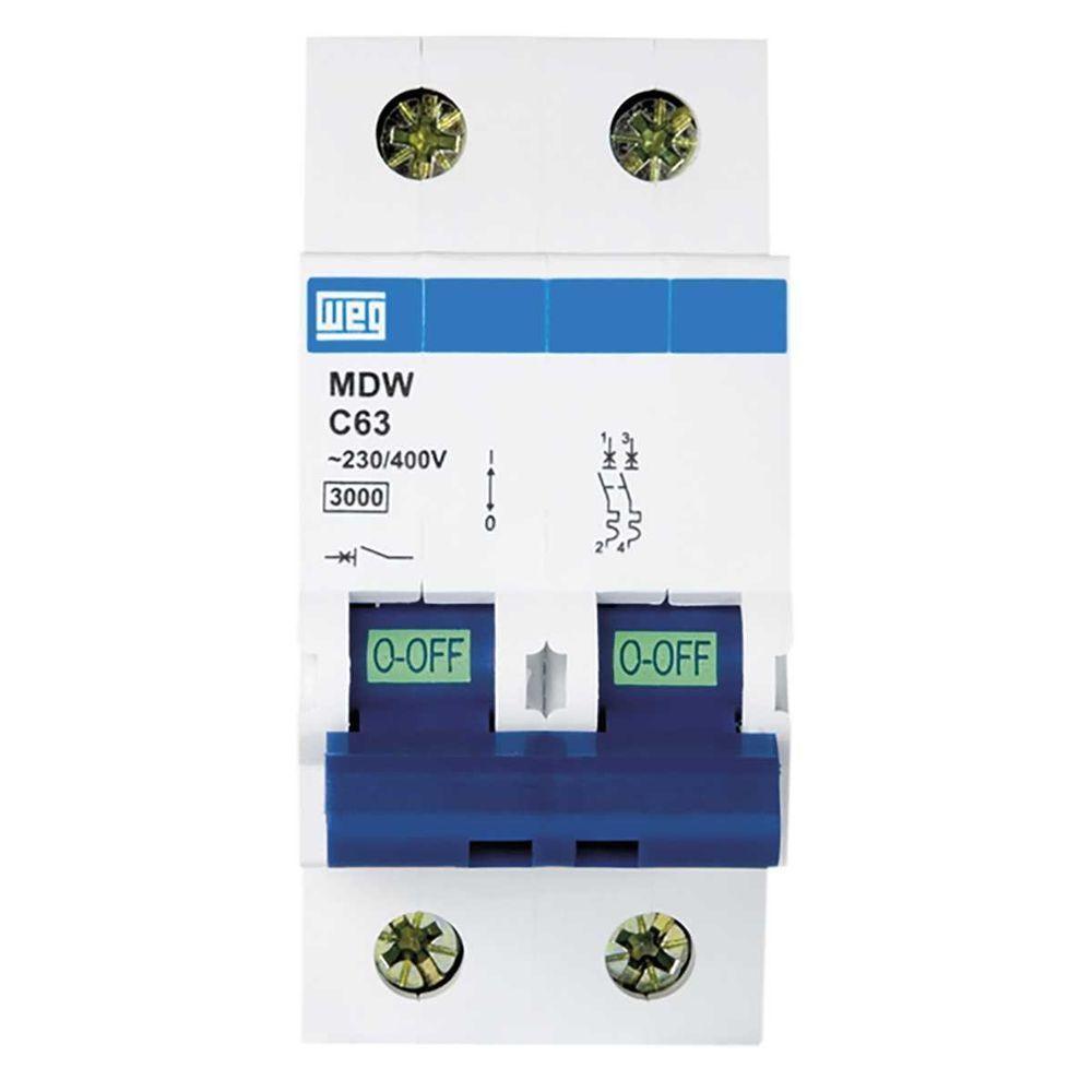 Disjuntor Mdw 10a Weg - Curva C Bipolar - 6