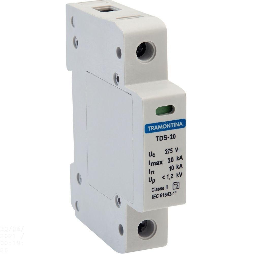 Dispositivo De Proteção Contra Surtos Tramontina Tds 1 P 20 Ka 275 V Classe Ii Tramontina - 1