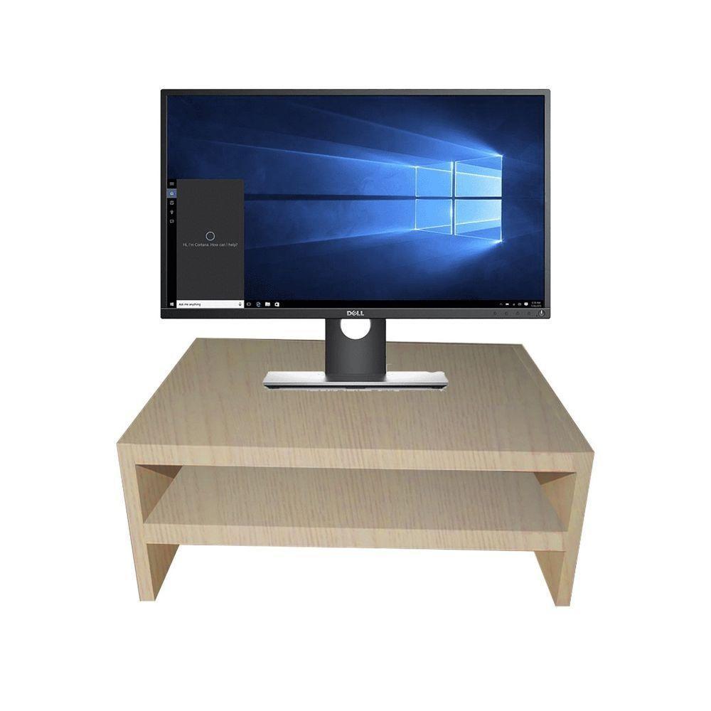 Suporte Duplo Para Monitor Madeirado Em Mdf - 2