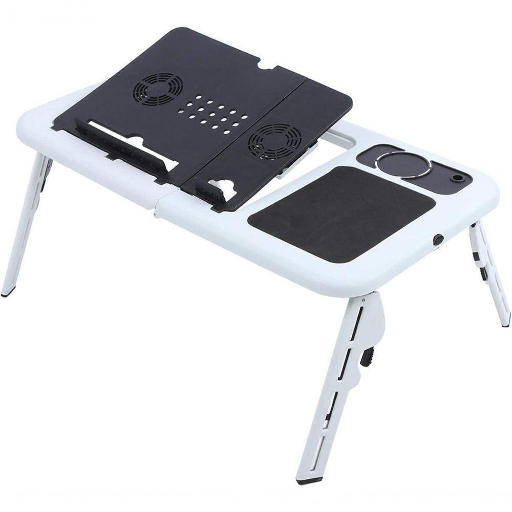 Mesa Notebook Com 2 Coolers Usb Dobrável Cama Sofa E-Table - 1