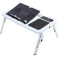 Mesa Notebook Com 2 Coolers Usb Dobrável Cama Sofa E-Table - 1