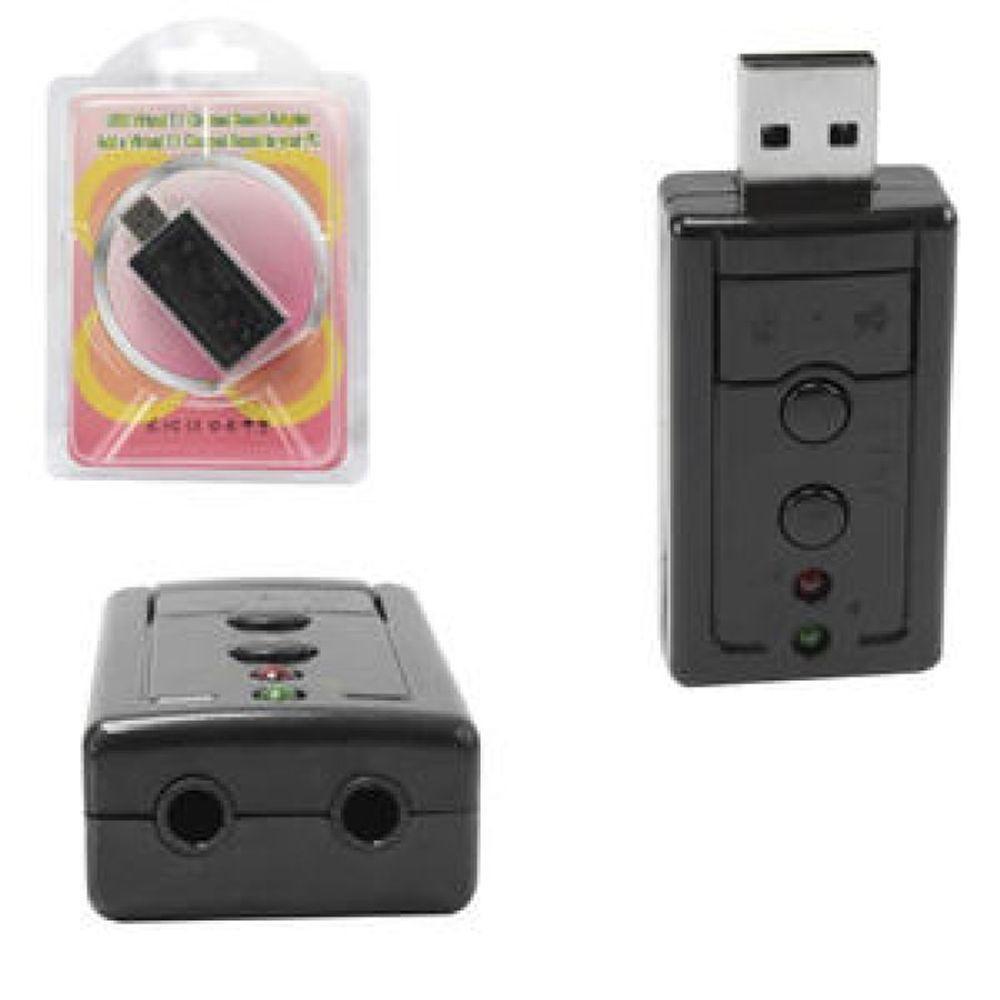 Placa De Som Usb 7 1 Virtual - 1