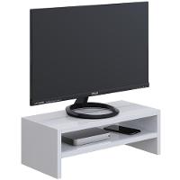 Kit 4 Suportes Stand Para Monitores Mesa Escritório Branco - 8