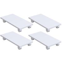 Kit 04 Suportes Para Cpu Com Rodízios Cyber L03 Branco - 1