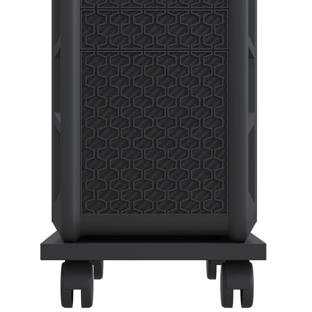 Suporte Para Cpu Com Rodízios Cyber L03 Preto - Lyam Decor - 3