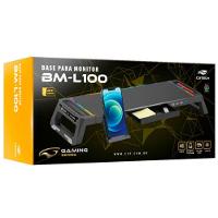 Suporte Para Monitor Bm-l100bk Rgb Preto C3tech Preto - 3