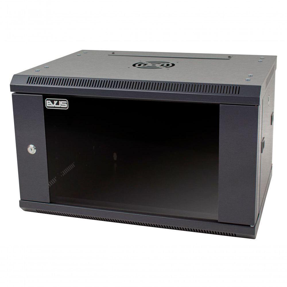 Rack Mini 19" Evus Ev-Dw6406 6U X 600 X 450Mm De Parede Preto - 1