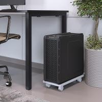 Suporte Para Cpu Com Rodízios Cyber L03 Branco - Lyam Decor - 7