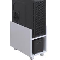 Suporte Para Cpu E Nobreak Com Rodízios Guide L03 Branco - 6