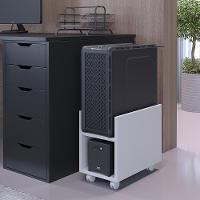 Suporte Para Cpu E Nobreak Com Rodízios Guide L03 Branco - 7