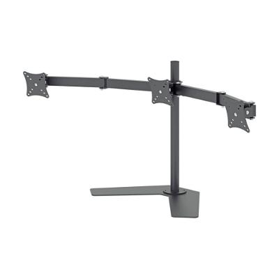 Suporte De Mesa Articulado Multivisao Com Inclinacao Para Tres Monitores De 10 A 24