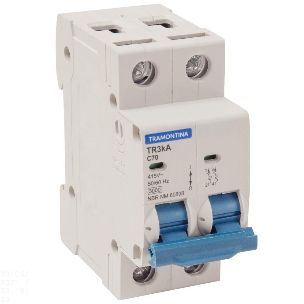 Disjuntor Tr3ka 2 P 70 A Curva C Tramontina Tramontina - 1