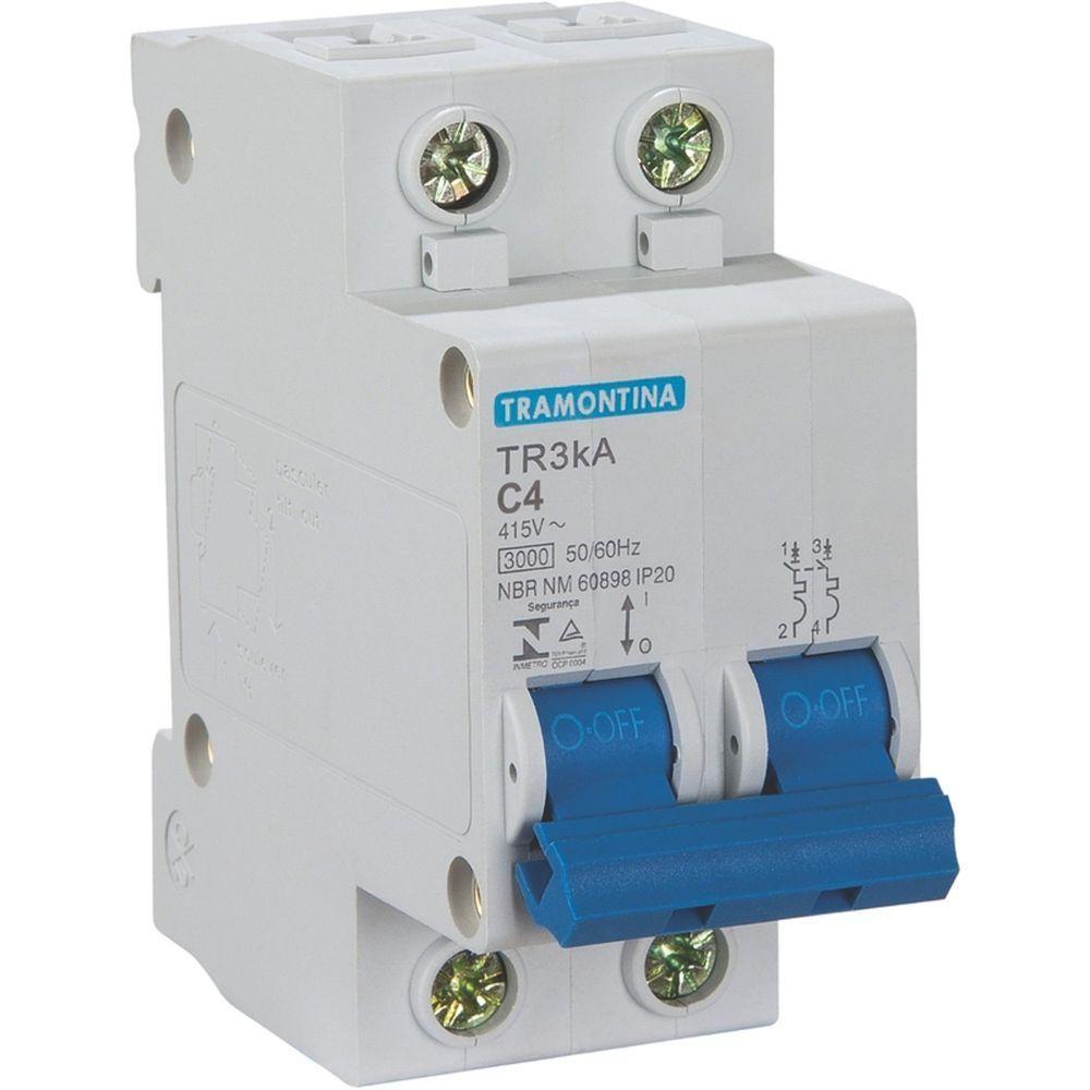 Disjuntor Tr3ka 2 P 4 A Curva C Tramontina Tramontina - 2