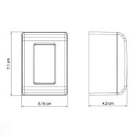 Caixa De Sobrepor Com 1 Interruptor Simples 10 A 250 V Tramontina Lizflex Branca Tramontina - 6