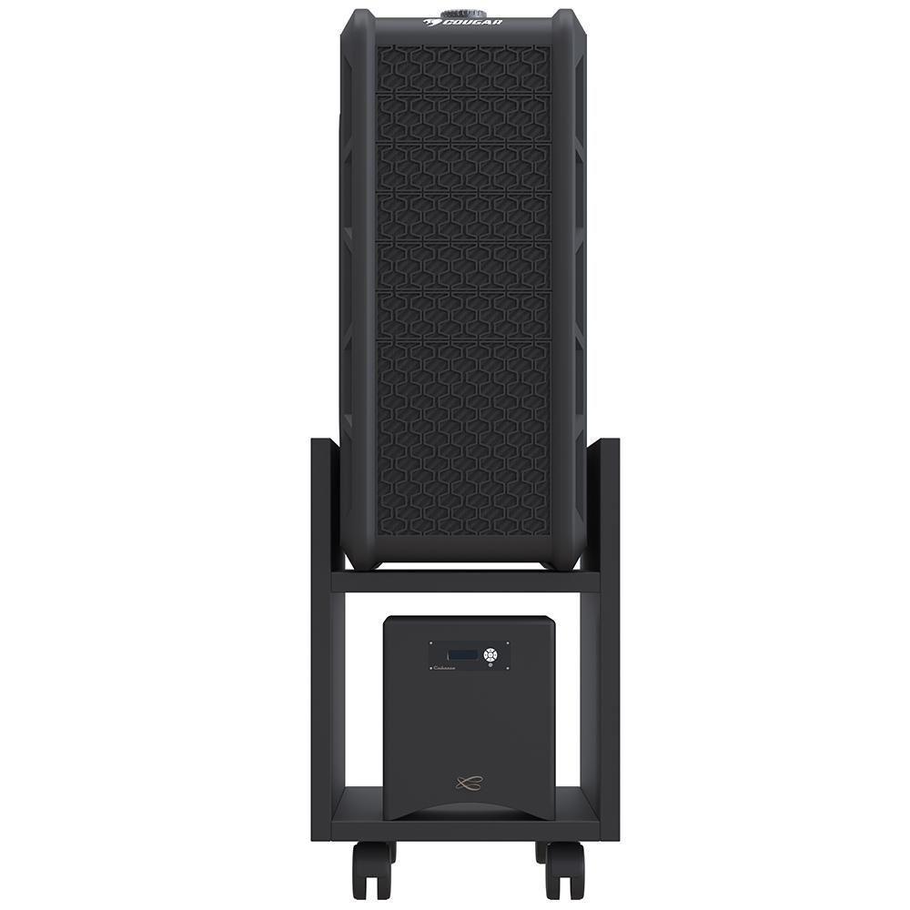 Kit 4 Suportes Para Cpu E Nobreak Com Rodízios Guide Preto - 2