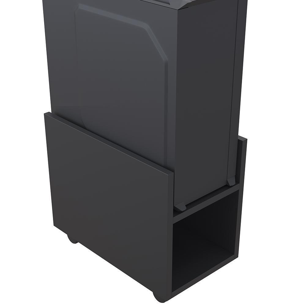 Kit 4 Suportes Para Cpu E Nobreak Com Rodízios Guide Preto - 3