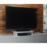 Suporte De Mesa Base Giratório Com Nicho 360° Para Monitor Tv Branco - 1