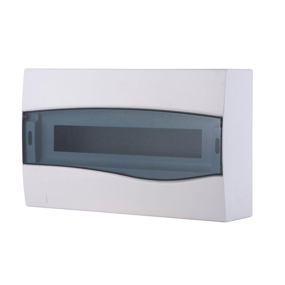 Quadro De Distribuição De Sobrepor 18 Din Ou 12 Nema Tramontina Com Porta Transparente Tramontina - 1