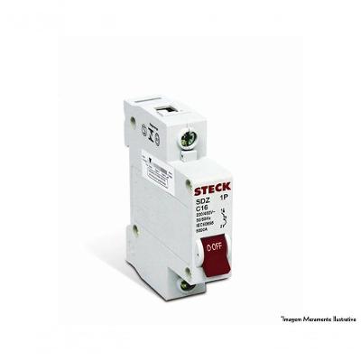 Disjuntor Steck Unip Serie Sd61 D 10A Curva C 3Ka