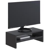 Kit 2 Suportes Stand Para Monitores Mesa Escritório Preto - 15