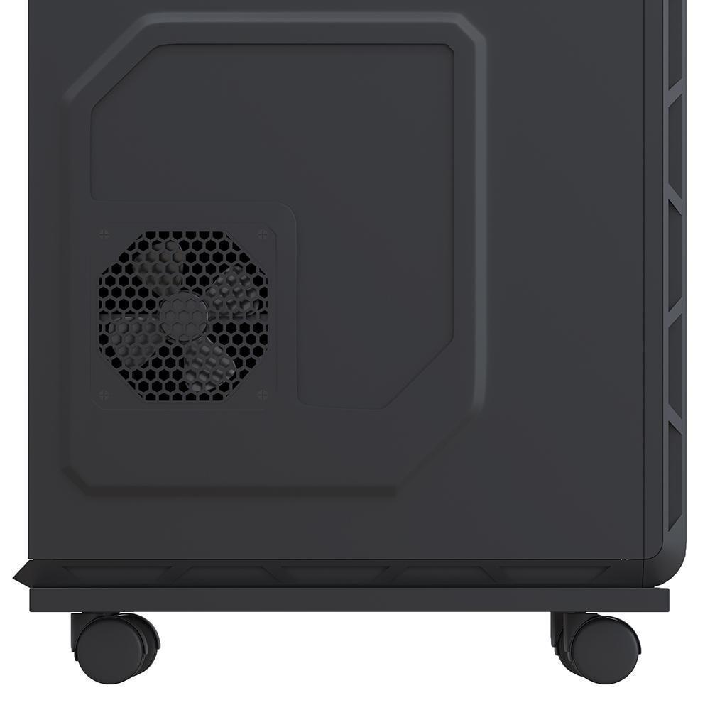 Kit 03 Suportes Para Cpu Com Rodízios Cyber L03 Preto - 2