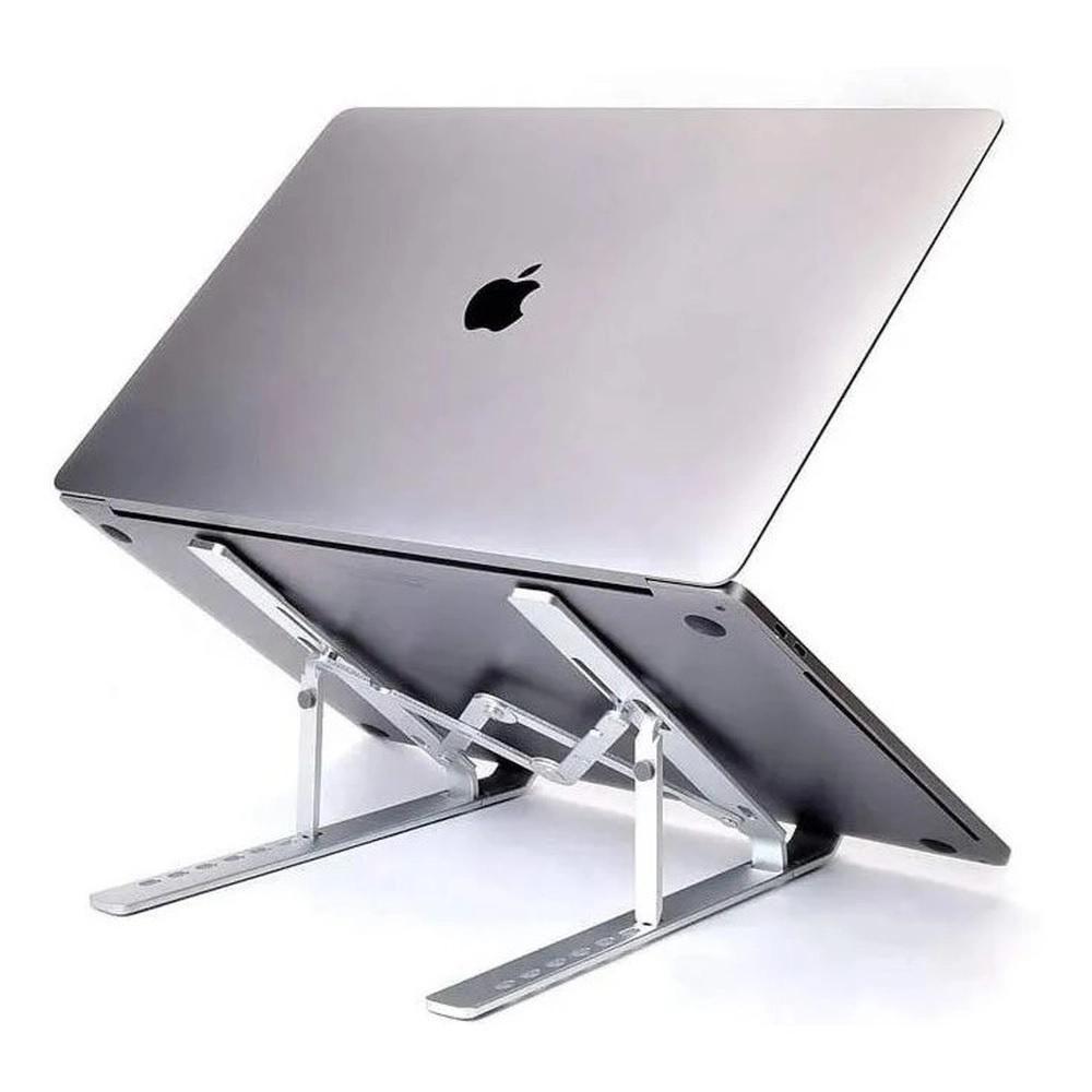 Suporte Dobrável Notebook Macbook E Tablet Slim Alumínio - 3