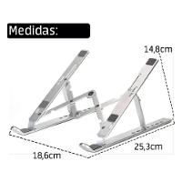 Suporte Dobrável Notebook Macbook E Tablet Slim Alumínio - 2
