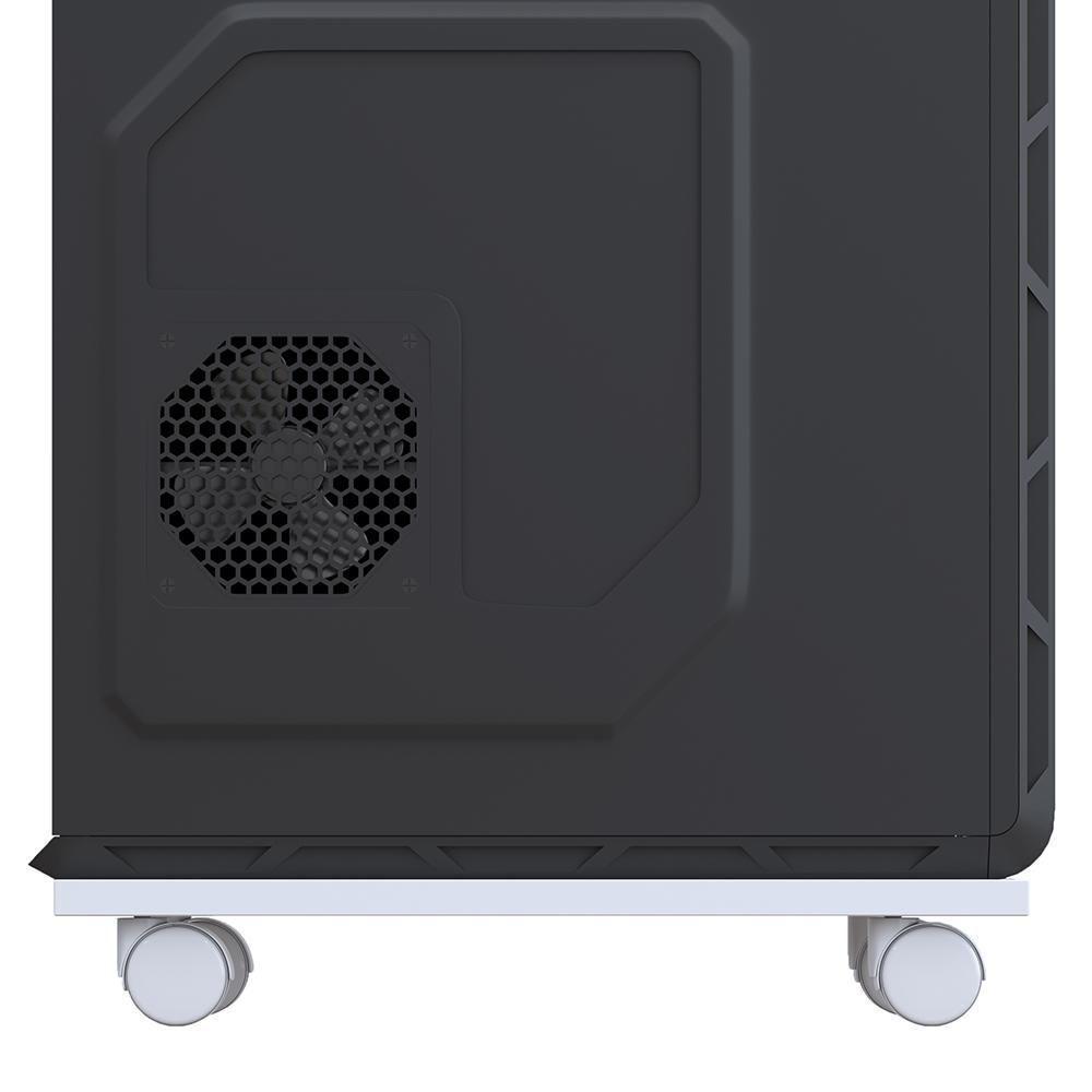 Kit 03 Suportes Para Cpu Com Rodízios Cyber L03 Branco - 2