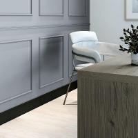 Rodapé Eva Autocolante 10cm Altura Rp16 Preto Metro - 5