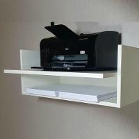 Suporte Para Impressora Com Nicho Branco Em Mdf - 3