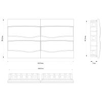 Quadro De Distribuição De Embutir 48 Din Ou 32 Nema Tramontina Com Porta Branca Tramontina - 2