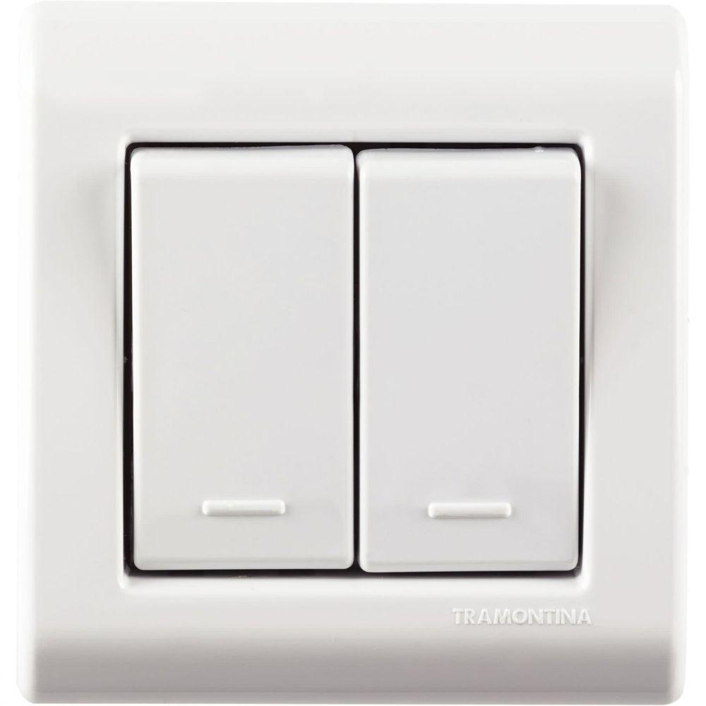 Caixa De Sobrepor Com 2 Interruptores Simples 10 A 250 V Tramontina Lizflex Branca Tramontina - 4