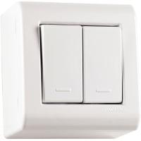 Caixa De Sobrepor Com 2 Interruptores Simples 10 A 250 V Tramontina Lizflex Branca Tramontina - 1