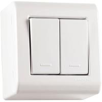 Caixa De Sobrepor Com 2 Interruptores Simples 10 A 250 V Tramontina Lizflex Branca Tramontina - 2