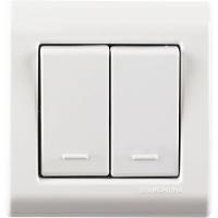 Caixa De Sobrepor Com 2 Interruptores Simples 10 A 250 V Tramontina Lizflex Branca Tramontina