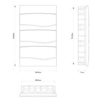 Quadro De Distribuição De Embutir 36 Din Ou 24 Nema Tramontina Com Porta Transparente Tramontina - 3