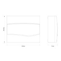 Quadro De Distribuição De Sobrepor 12 Din Ou 8 Nema Tramontina Com Porta Branca Tramontina - 2