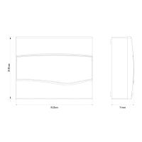 Quadro De Distribuição De Sobrepor 12 Din Ou 8 Nema Tramontina Com Porta Branca Tramontina - 3