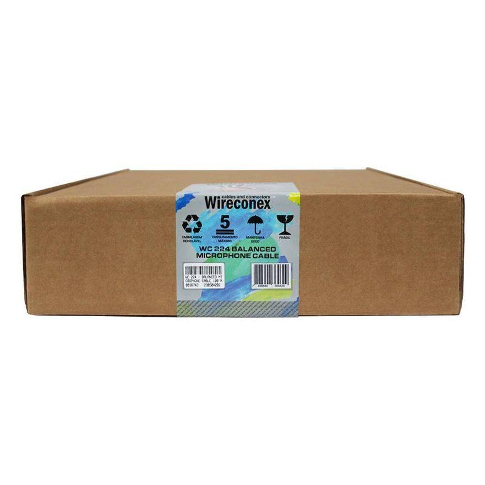 Cabo Balanceado Para Microfone Wc 224 100 Metros Wireconex - 4