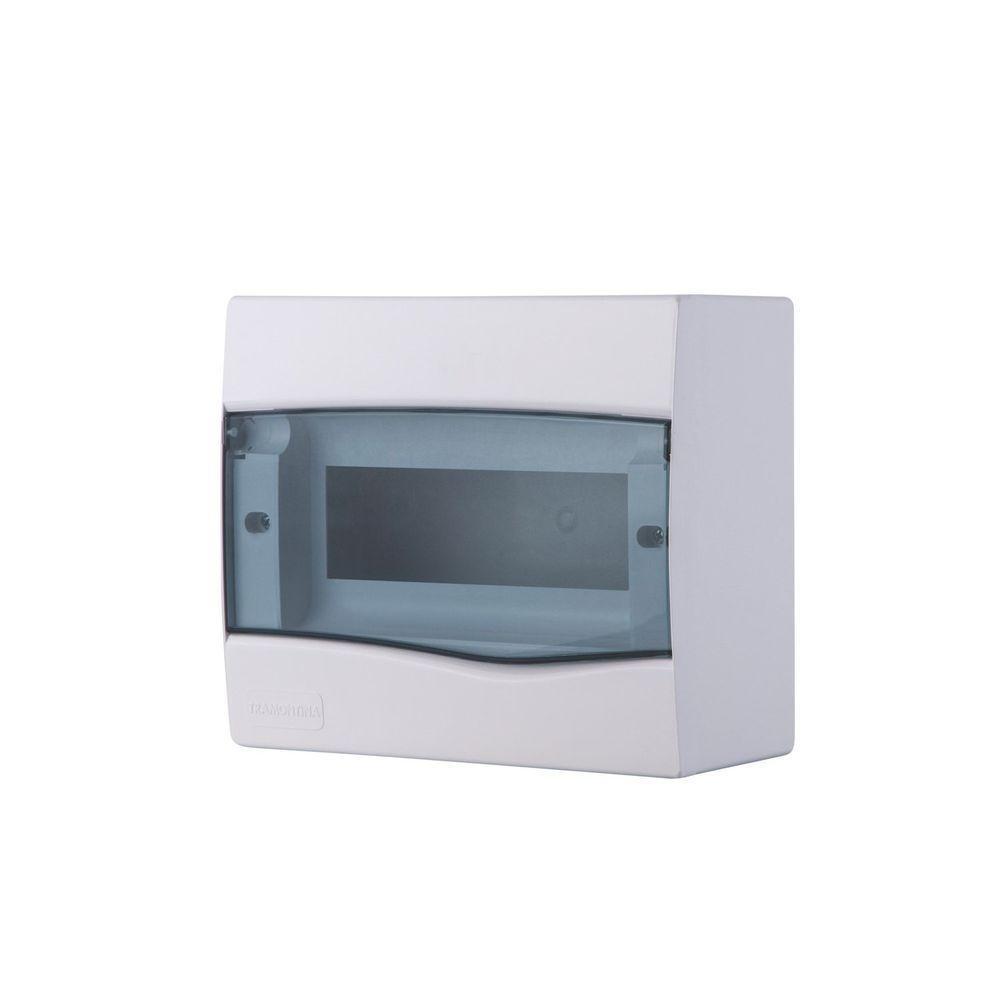 Quadro De Distribuição De Sobrepor 9 Din Ou 6 Nema Tramontina Com Porta Transparente Tramontina - 1