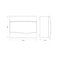 Quadro De Distribuição De Sobrepor 9 Din Ou 6 Nema Tramontina Com Porta Transparente Tramontina - 2