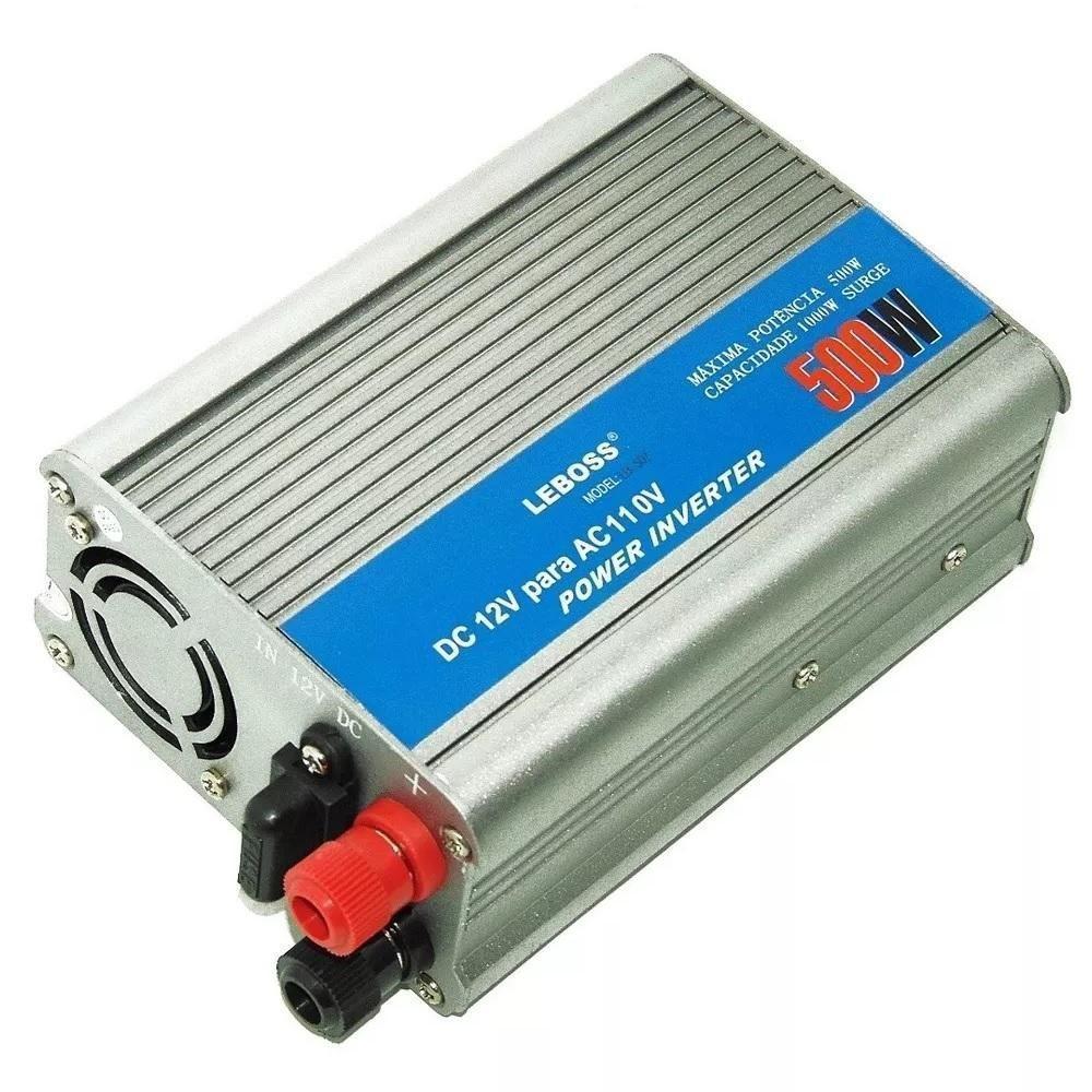 Inversor Conversor 12v para 220v Potência 500w Veicular Transformador Tensão Leboss Lb-507a - 1