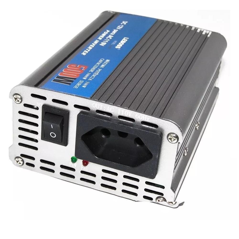 Inversor Conversor 12v para 220v Potência 500w Veicular Transformador Tensão Leboss Lb-507a - 2