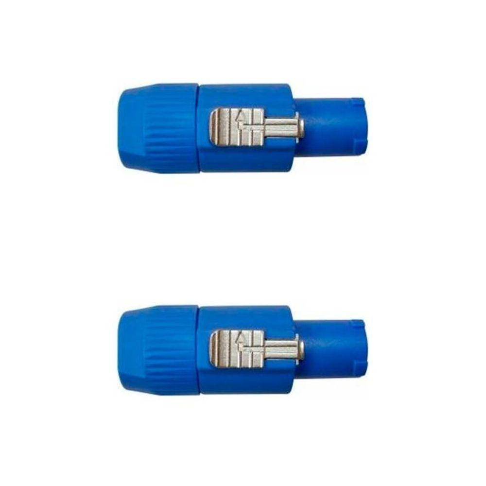 Kit Conectores P-cabo Fêmea P-ac - Corpo Azul Wc 3 Fca (2un) Wireconex - Pç - 2 - 1