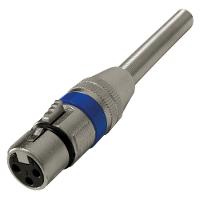 Plug Cannon Femea Azul Corpo Metalico Com Mola - 1