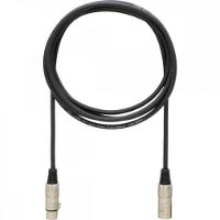 Cabo Para Microfone Linha Brasil Xlr(F) X Xlr(M) 1M Preto Ha