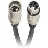 Cabo Para Microfone Linha Brasil Xlr(F) X Xlr(M) 1M Preto Ha - 7