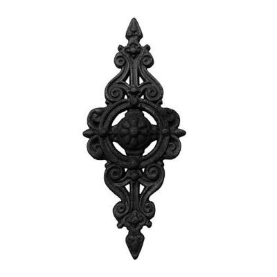 Florão Pequeno Ornamento Em Ferro Fundido Decoração 36X16Cm