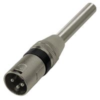 Plug Cannon Macho Preto Corpo Metalico Com Mola - 1